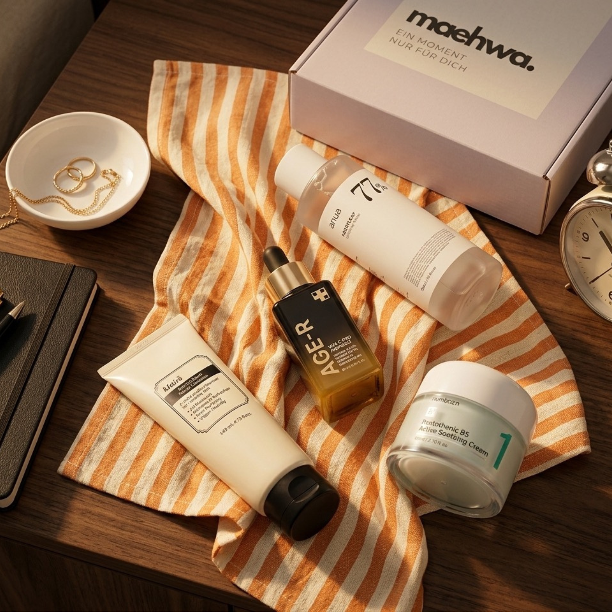 Luxuriöse K-Beauty Skincare Routine Sets in Geschenkbox