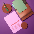 Grußkarte "Skincare" Hochformat A6 (148 x 105 mm) inkl. Umschlag - edles, mattes 350g Premiumpapier