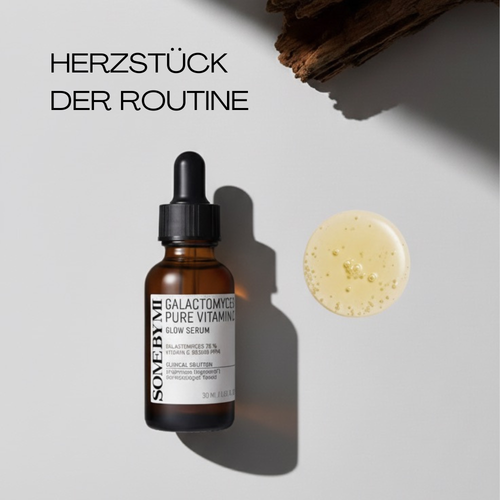 Abendroutine 'Glow Balance': Vitamin C, Hyaluronsäure, Niacinamid
