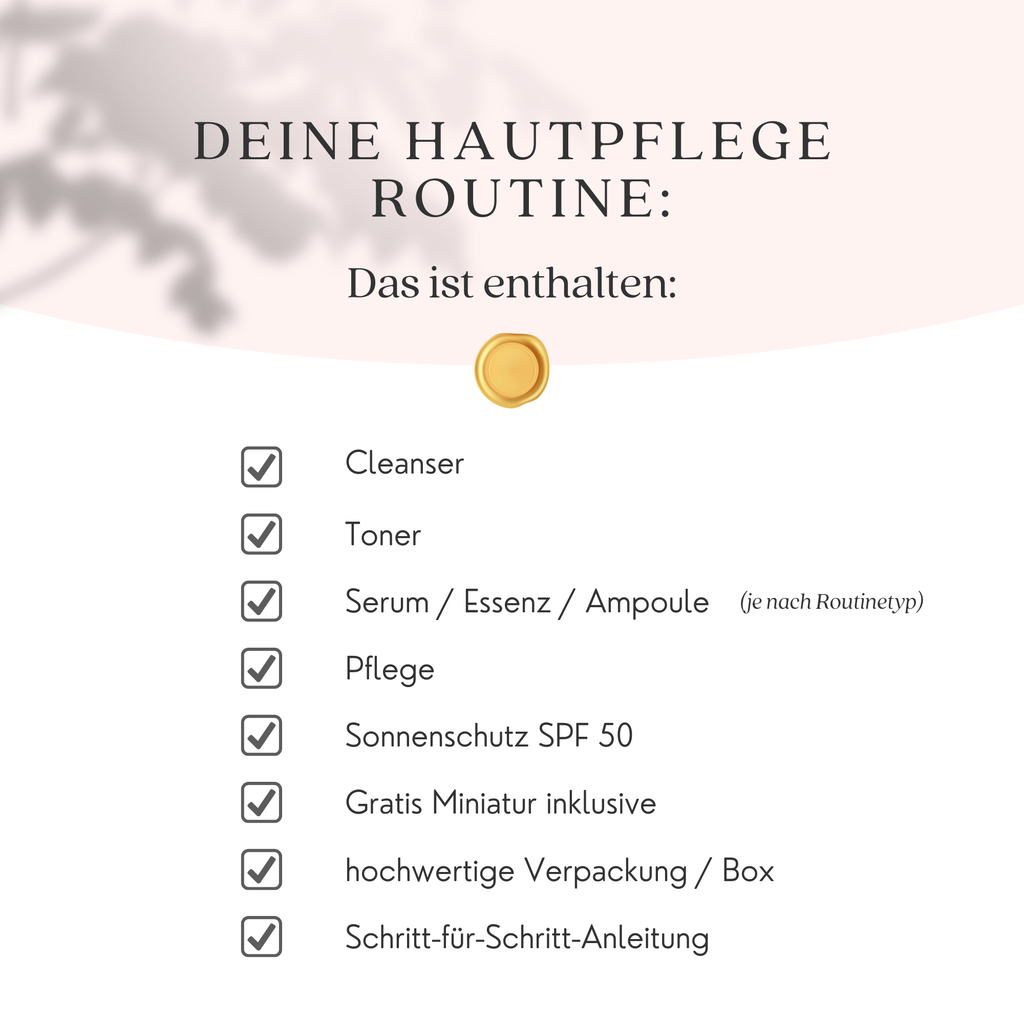 Morgen- & Abendroutine 'Age Well' + LSF50 + Retinol, Retinal, Bakuchiol