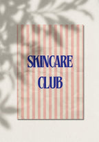 Grußkarte "SKINCARE CLUB" Hochformat A6 (148 x 105 mm) inkl. Umschlag - edles, mattes 350g Premiumpapier