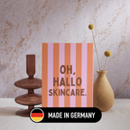 Grußkarte "Hallo Skincare" Hochformat A6 (148 x 105 mm) inkl. Umschlag - edles, mattes 350g Premiumpapier