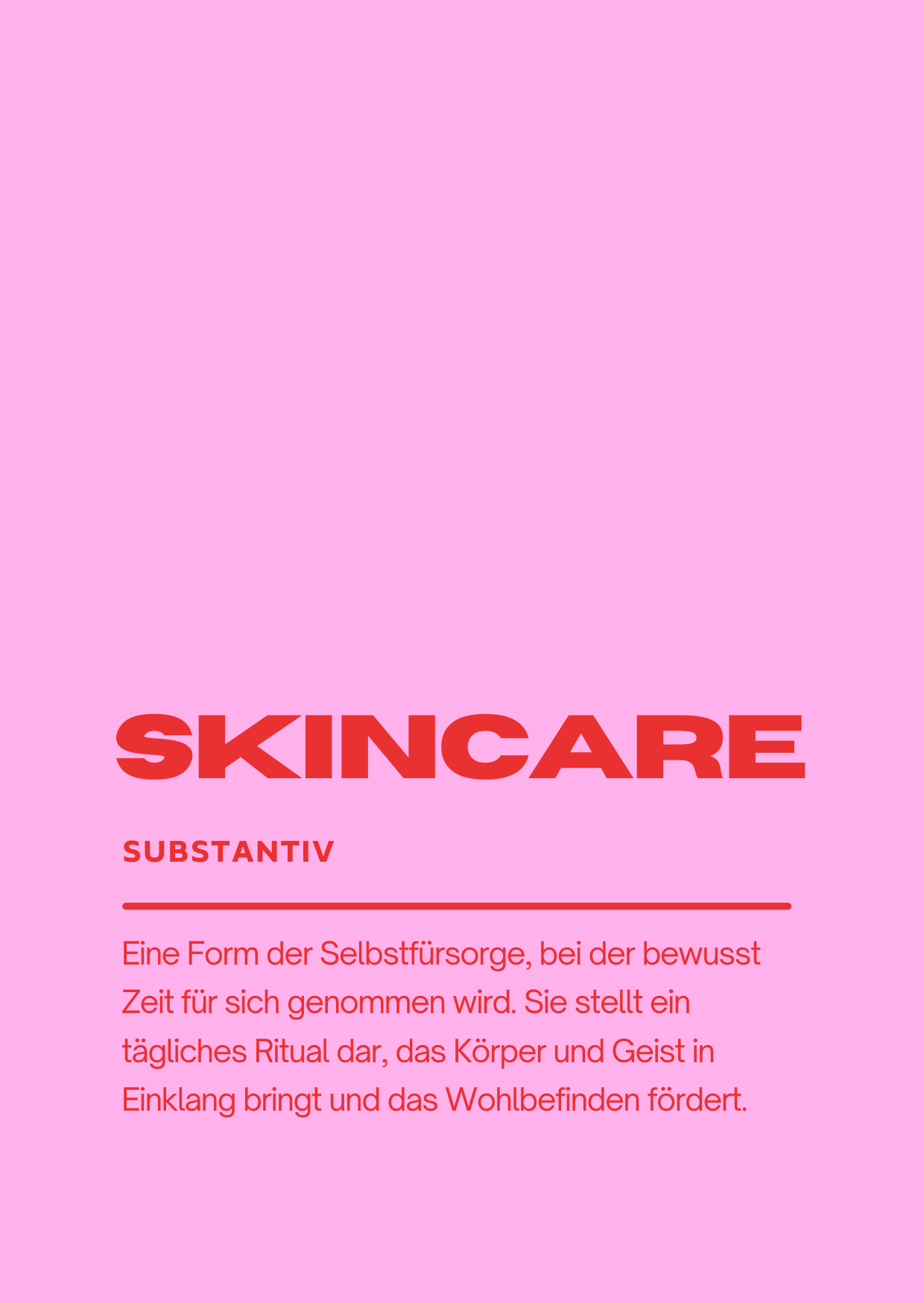Grußkarte "Skincare" Hochformat A6 (148 x 105 mm) inkl. Umschlag - edles, mattes 350g Premiumpapier