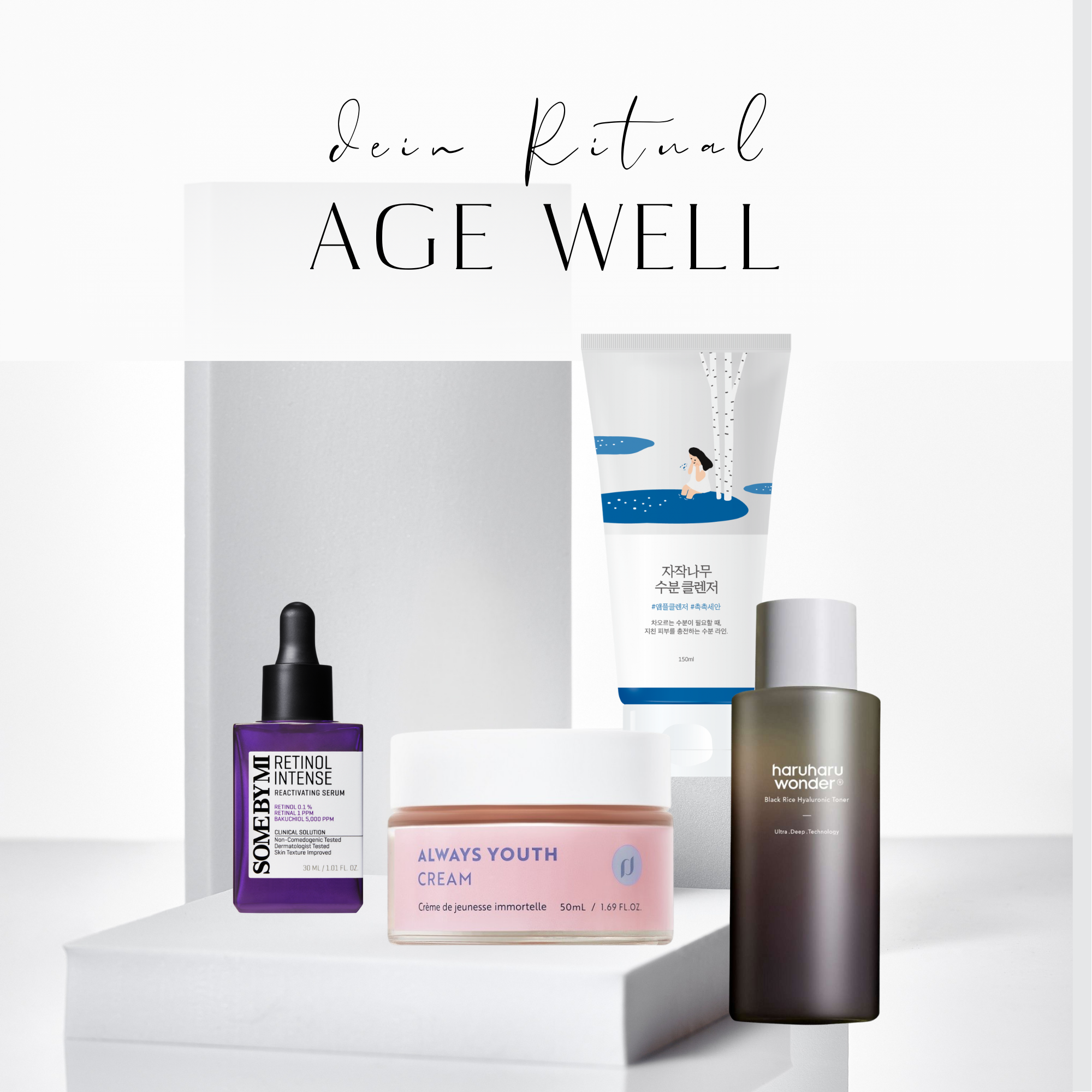 Abendroutine 'Age Well': Retinol, Retinal, Bakuchiol