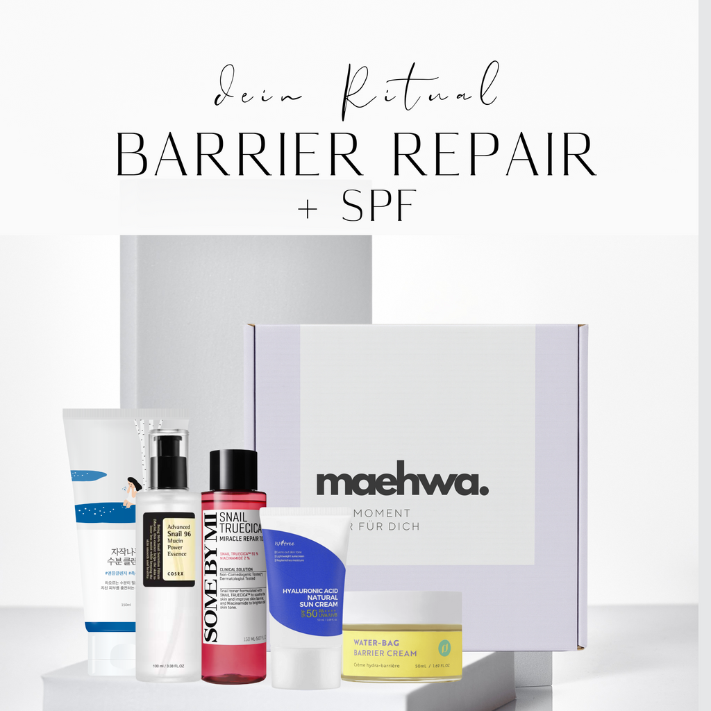 Morgen- & Abendroutine 'Barrier Repair' + LSF50 + Panthenol, Ceramide, Centella