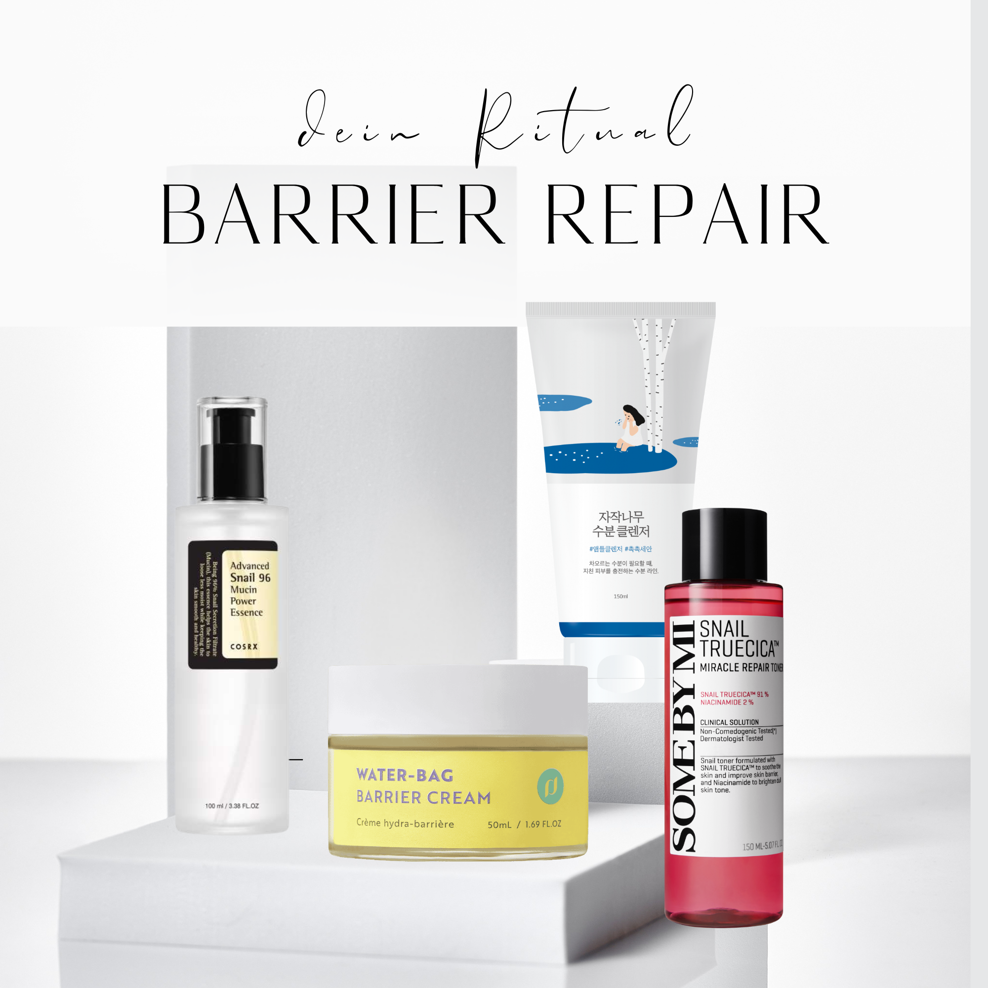 Abendroutine 'Barrier Repair': Panthenol, Ceramide, Centella